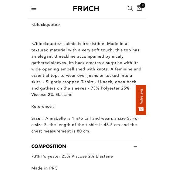 FRNCH Paris Jaimie Textured Fabric Top in Green Size M - Picture 2 of 9